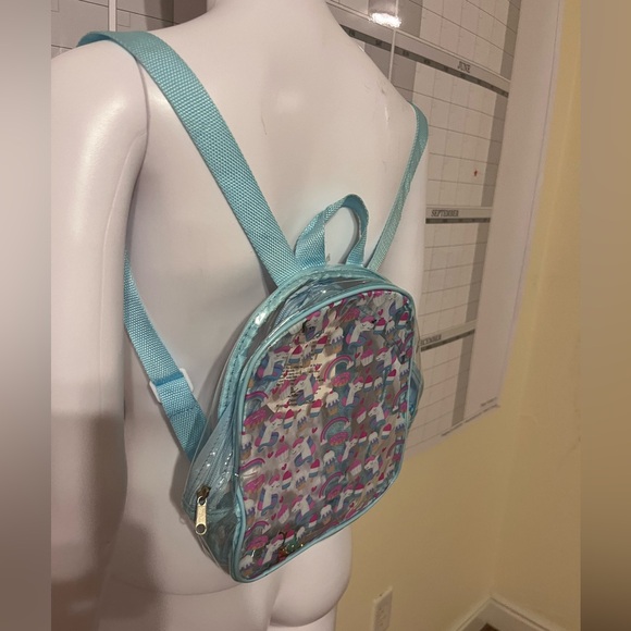 See Through Unicorn 🦄 & Ice Cream 🍦 Cone Fashion Backpack NWT - Picture 3 of 4